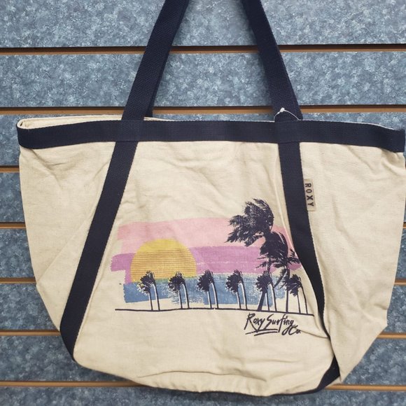 ROXY BEIGE  BEACH BAG - Picture 1 of 4